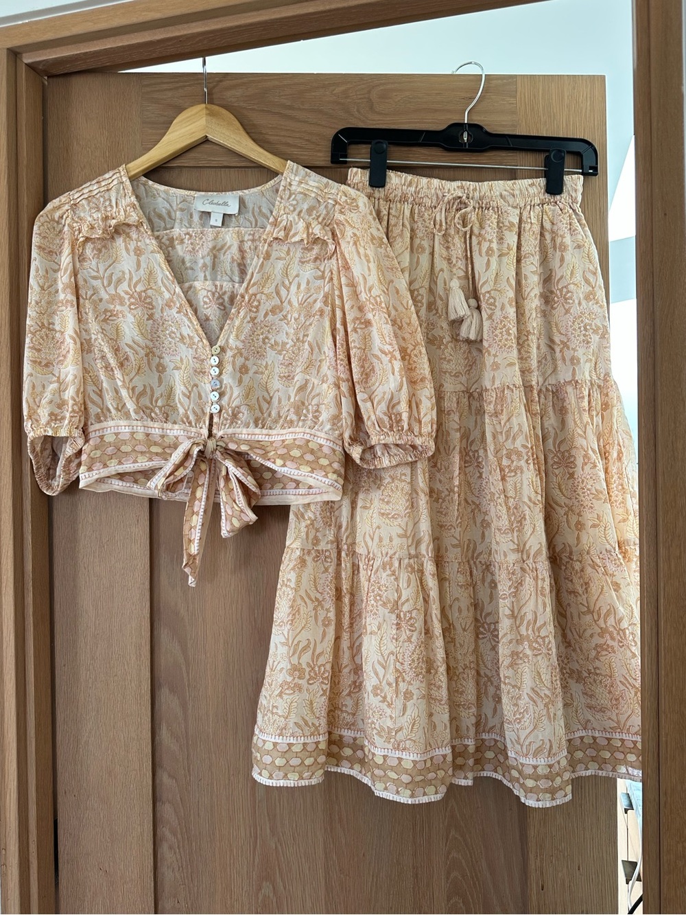Cleobella Printed 2 piece SET - Size Small Top & Size XS Skirt.